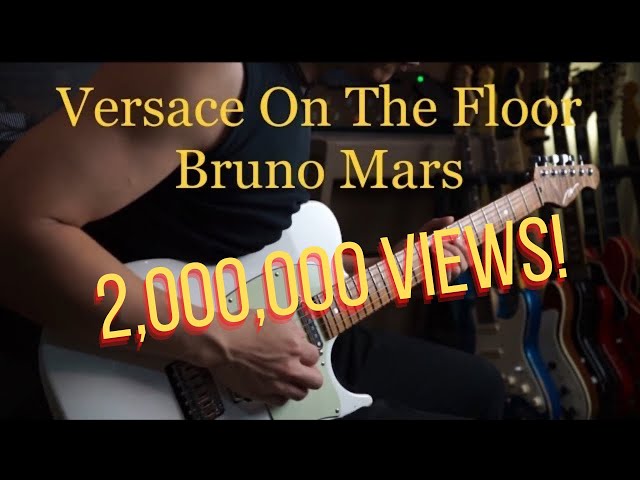 (Bruno Mars) Versace On The Floor - Electric guitar cover by Vinai T class=