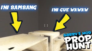 NGAKAK BANGET NGUMPET BERDUA BAMBANG! - Gmod Prop Hunt Indonesia