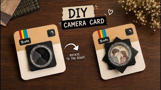 DIY CAMERA CARD | CAMERA CARD STEP-BY-STEP TUTORIAL | ￼