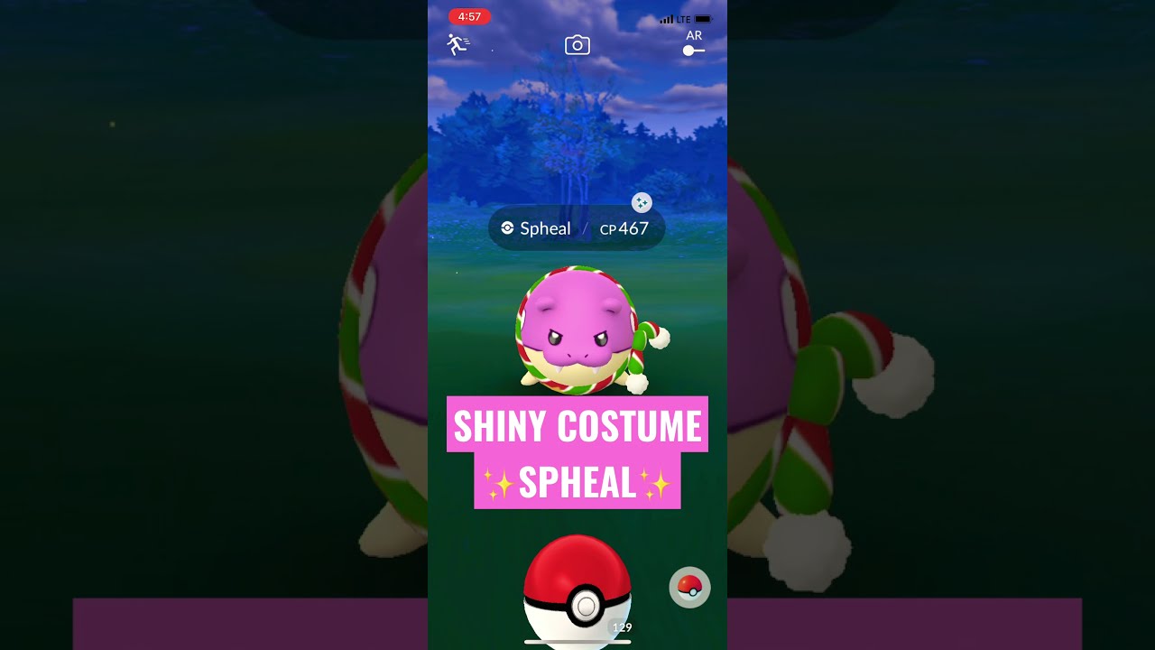 RARE CATCH!! SHINY COSTUMED SPHEAL in POKÉMON GO!
