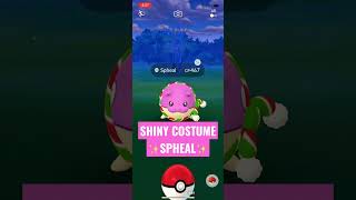 RARE CATCH!! SHINY COSTUMED SPHEAL in POKÉMON GO! screenshot 4