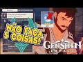 DIARIO DE UM LEVEL 40+ | COISAS QUE ME ARREPENDO - GENSHIN IMPACT