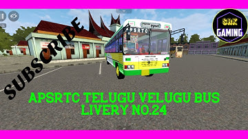 apsrtc telugu velugu bus livery review for bussid mod By Srk Bussid hub Telugu / Bus simulator Id