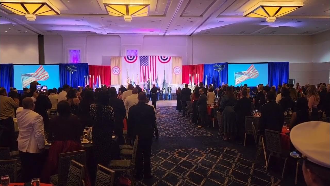 QMHS "Warrior Company" Color Guard at the American Veterans Ball 2023