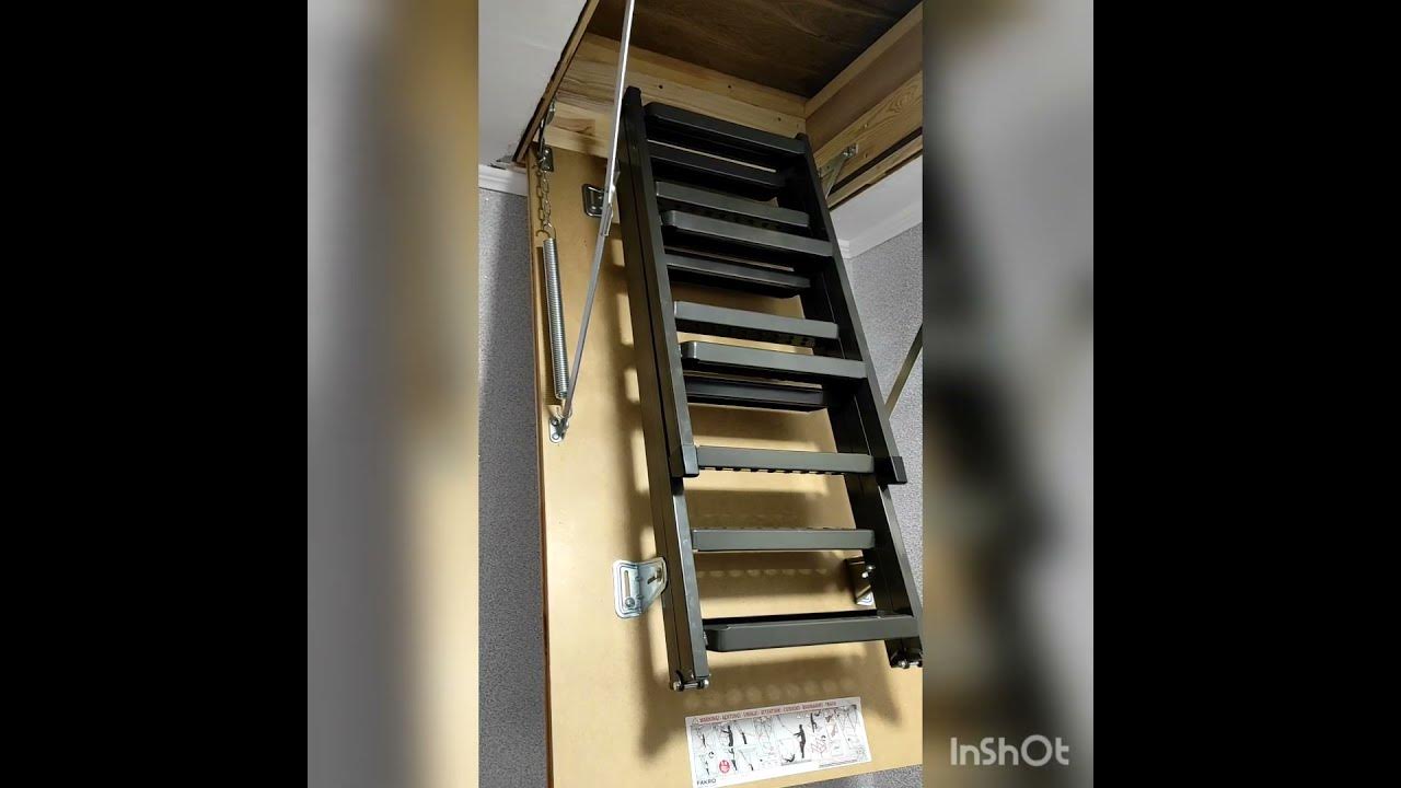 складна драбина на горище металева. - YouTube
