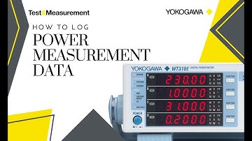 How to Log Power Measurement Data with a Digital Power Analyzer | Yokogawa Test&Measurement