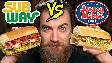 Subway vs. Jersey Mike's Taste Test | FOOD FEUDS