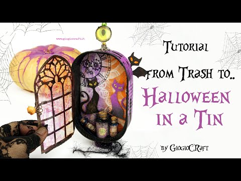Tutorial: From Trash to..Halloween in a Tin
