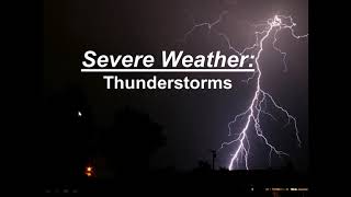 Thunderstorm Basics