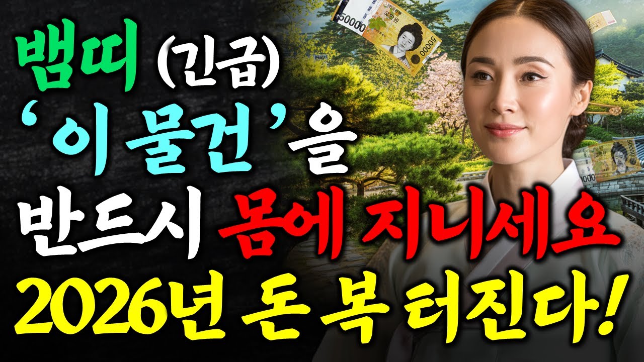 뱀띠 2026년 금전운 쏟아집니다! '이것'을 꼭 들고 다니세요 돈이 끊임없이 들어옵니다 뱀띠 금전운세