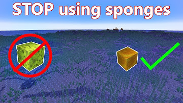 Sponges are NOT the way to drain water