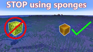 Sponges are NOT the way to drain water