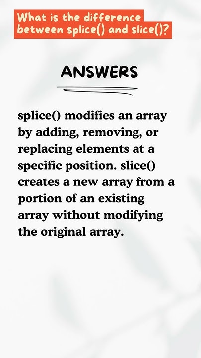 Difference Between Splice And Slice In JavaScript Explained difference-between-splice-and-slice-in-javascript-explained