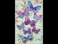 Mixed Media Art Journal Page Tutorial - How To Make Your Own Unique Butterflies