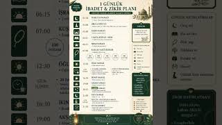 zilhicce ayı ilk 10 özel gün ibadet planı #zilhicce #ibadet#plan#zikir#kevseryolu #iman