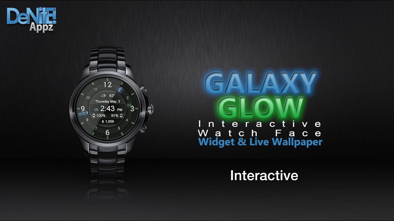  Galaxy  Glow Watch  Face Widget Live Wallpaper  YouTube