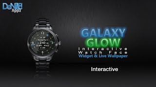 Galaxy Glow Watch Face Widget & Live Wallpaper screenshot 2