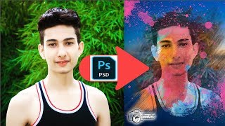 Photoshop tutorial | How to create photo frame in Photoshop with PS FILE (Frame 12) screenshot 4