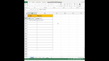 Generate Automatic Serial Number in Excel #shorts #excelshorts #tipsandtricks #ytshorts