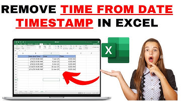 How to Remove Time From Date Time Stamp In Excel