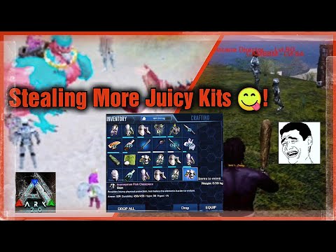 STEALING MORE JUICY KITS!! | ARK MOBILE | ASUS ROG PHONE 2 GAMEPLAY!