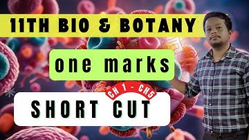 11TH BOTANY 🔥 LN 1 to  LN 5 🔥 ONE MARKS SHORTCUTS FOR BOTH PURE SCIENCE & BIOLOGY