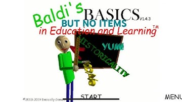 Can I Beat Baldi’s Basics With NO ITEMS AGAIN?
