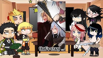 Hashiras react to giyuu as milim nava | rimuru tempest | Demon Slayer | Slime | Gacha life