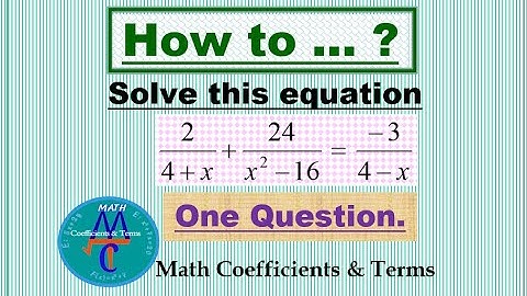 How to Solve a Rational Equation (Variables in Deno.) and No Solution.