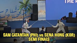 Samantha Catantan (PHI) vs  Sena Hong (KOR) SEMI FINALS FULL VID | Asia & Oceania Olympic Qualifying