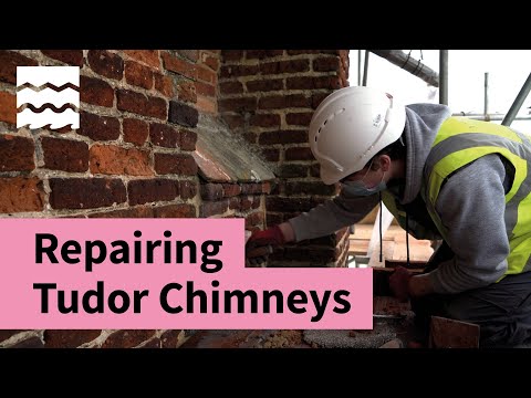 Repairing Tudor Chimneys at Warden Abbey | Historic England