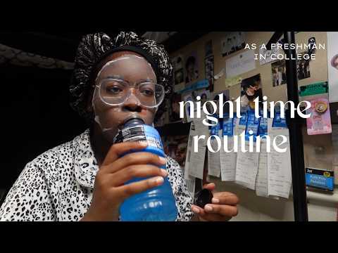 spend the night me as a freshman in college | skin care, hair care, studying