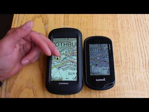 Comparing Garmin Montana 610 Map Screen to Oregon 700 Map Screen