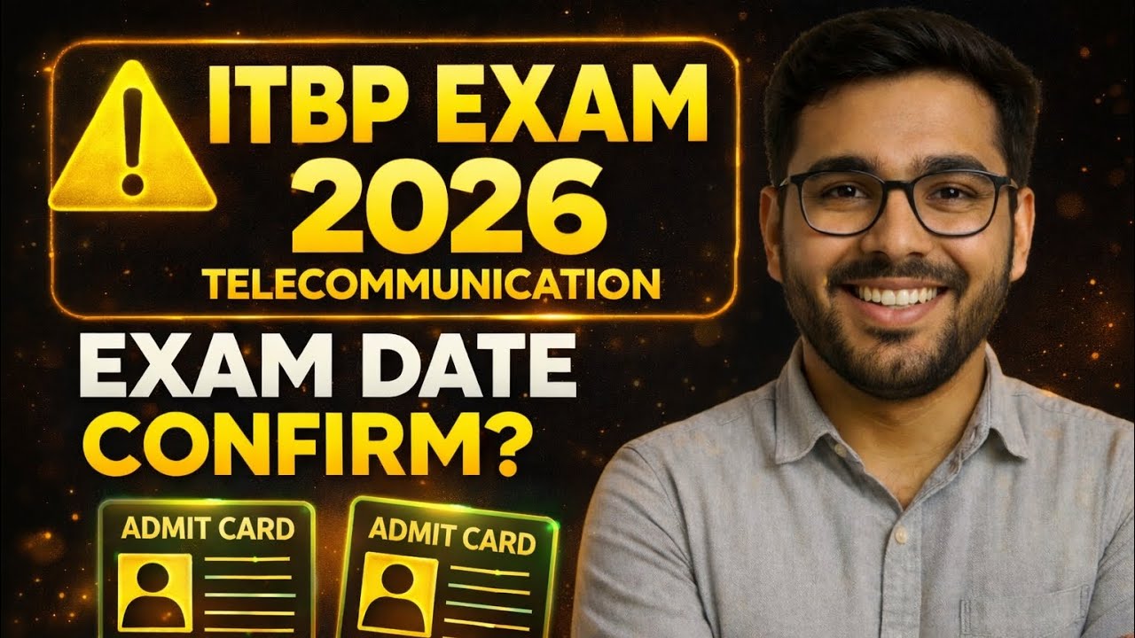 ITBP Telecommunication Exam Date 2026 Update 🔥 | ITBP Animal Transport Admit Card Update | ITBP 2026