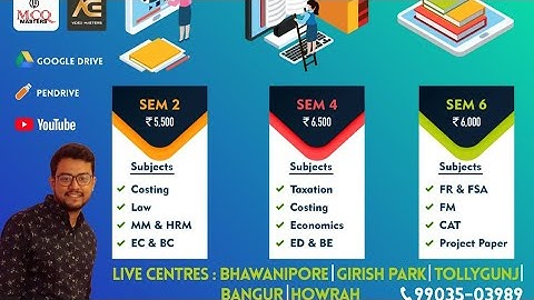 Suggestions for Sem 5, Sem3 & Sem1 for Calcutta University