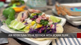 شريحة لحم التونة توستادا مع سلطة جيكاما - الطبخ البسيط مع مطبخ قلب بالتيمور الافتراضي