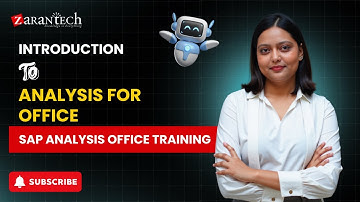 Introduction to Analysis For Office | SAP Analysis Office Training | ZaranTech