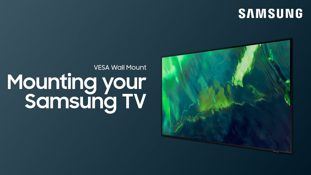 How to mount your Samsung TV with a VESA wall mount | Samsung US - YouTube