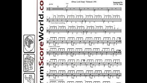 Drum Score - Roxette - Listen To Your Heart (Preview)