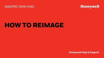 How to Reimage a MAXPRO® NVR PE (REV B)