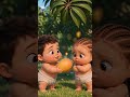 🥭🌳 Angry Baby Nila &amp; Calm Baby Boy's Sweet Mango Adventure! 😂🥭#shorts #nilababy #dixcreatives
