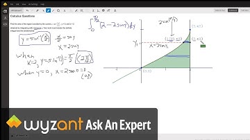 Find area of region bounded by inverse trig function, x=2, and y = 0 (integrate with respect to y).