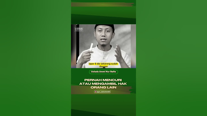 PERNAH MENCURI ATAU MENGAMBIL HAK ORANG LAIN | Ustadz Ammi Nur Baits