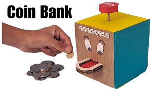[ DIY ] How To Make Coin Bank At Home || Easy & Awesome || DIY QARDBOARDI ||