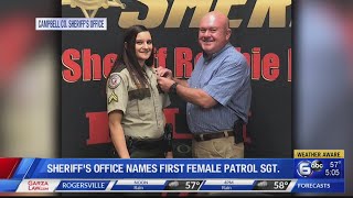 Campbell County Sheriff's Office names first female patrol sergeant