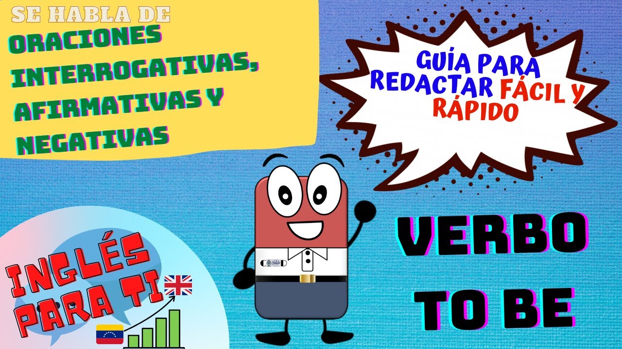 Oraciones con el verbo TO BE 😁 interrogativas, afirmativas y NEGATIVAS👍