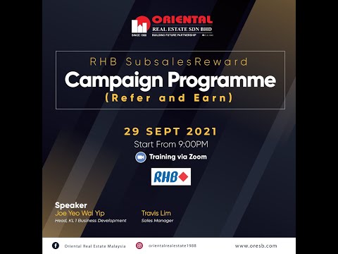 ORESB Training | RHB Subsales Reward Campaign Programme (Refer and Earn)