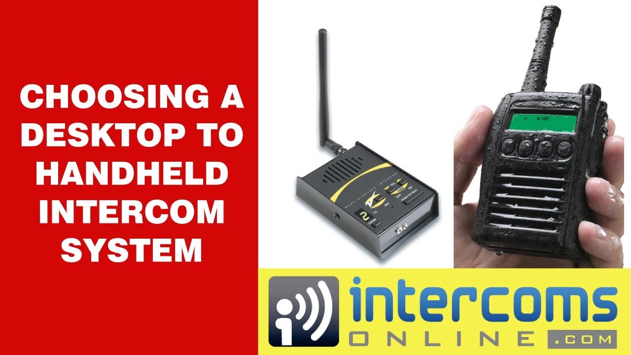 Desktop to Handheld Intercom System - 888-298-9489 - YouTube