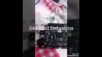 S4a (Scratch for Arduino ) basit led yakma