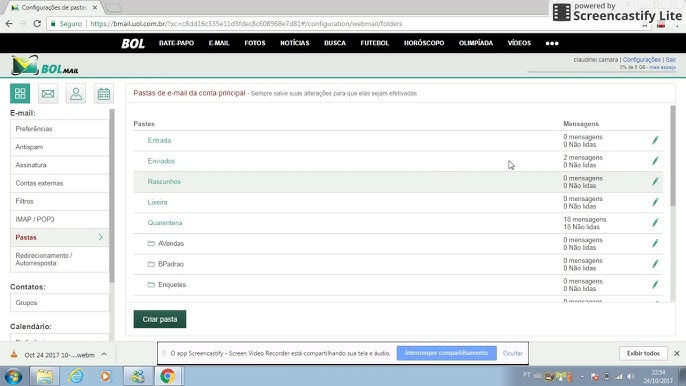 Como acessar e enviar e-mail do BOL 
